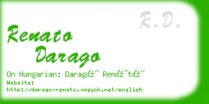 renato darago business card